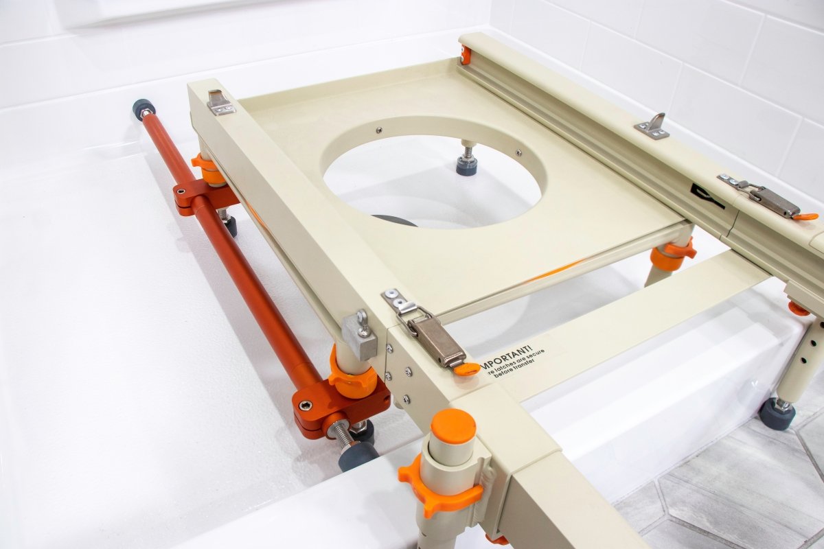 Rolling Shower Chair for Standard Showers | Gets over the threshold