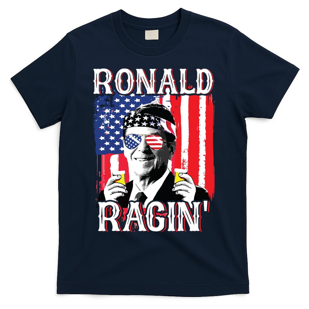 Ronald Ragin 4th Of July Merica Women American Flag T-Shirt