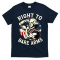 Right To Bare Arms 4th Of July Funny Gym George Washington T-Shirt