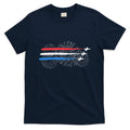 Red White And Blue Fighter Jets With Fireworks 4th Of July T-Shirt