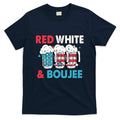 Red White And Boujee Retro 4th Of July Drinking T-Shirt