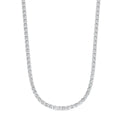 16 CTW Lab Grown Diamond Tennis Necklace – 14kt White Gold, 18’’