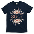 Subtle Anti Trump 8647 Flower Floral Boho President Liberal T-Shirt