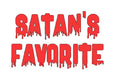 Satan's Favorite Vinyl Decal Sticker Halloween Horror