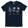 Subtle Floral Anti Trump Flowers Foxglove Daisy Tulip Funny T-Shirt