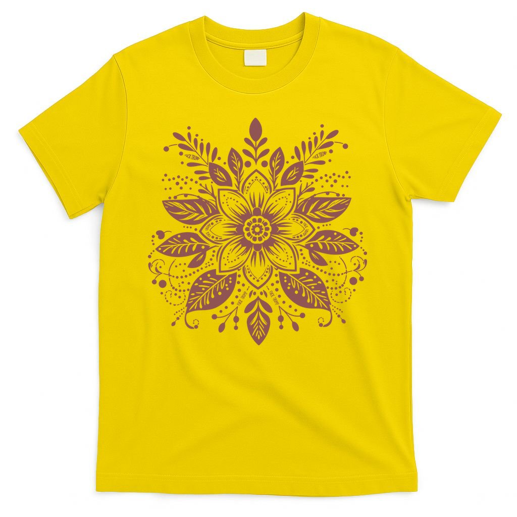 Subtle Fuck Trump Flower T-Shirt
