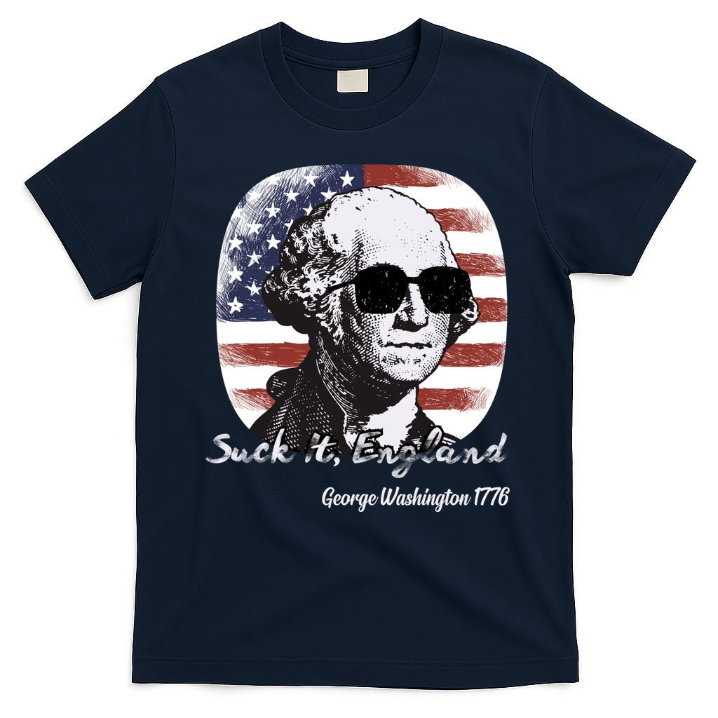 Suck It England Funny 4th Of July George Washington 1776 T-Shirt
