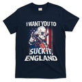 Suck It England Funny George Washington Usa Flag 4th Of July T-Shirt