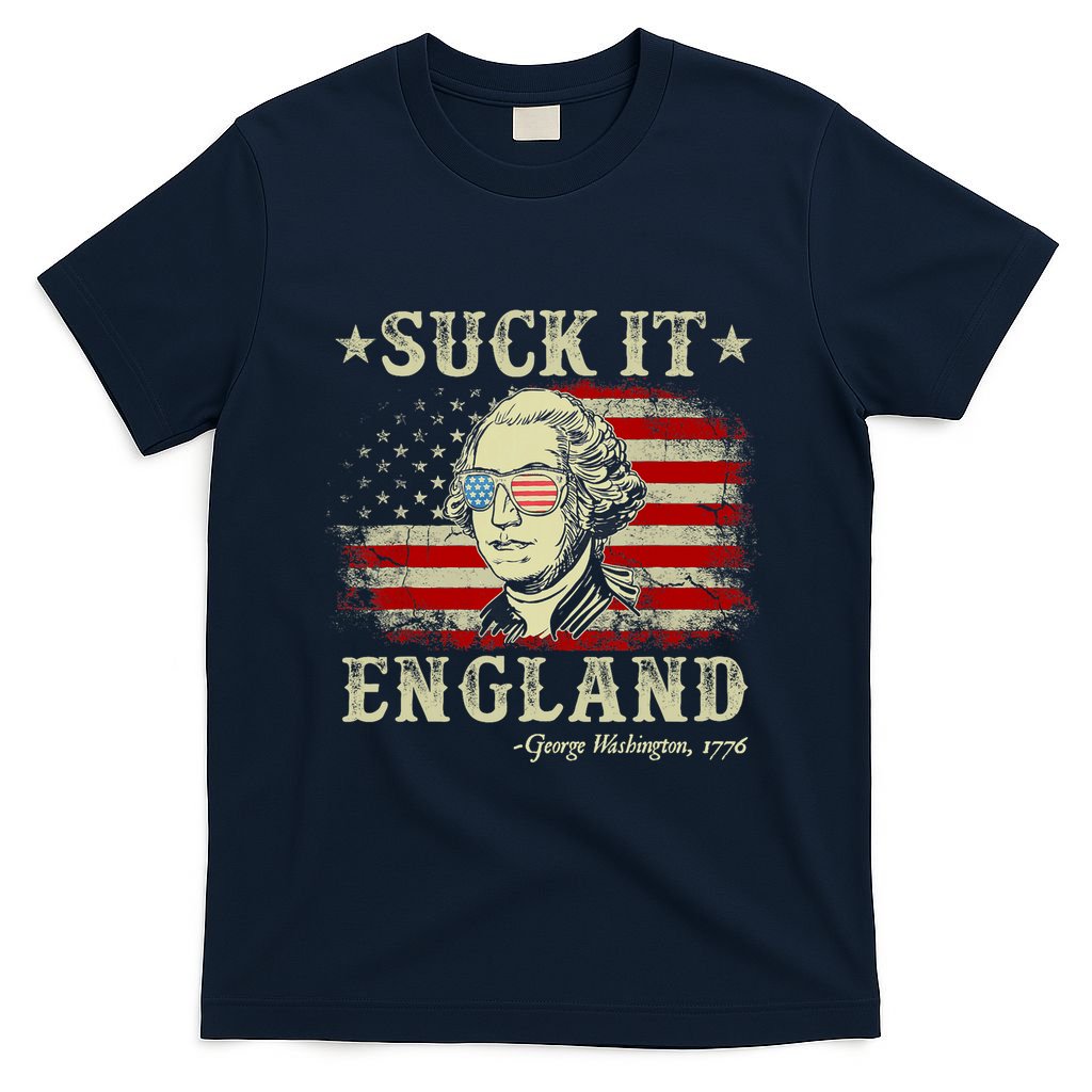 Suck It England Funny 4th Of July George Washington 1776 T-Shirt