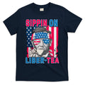 Sippin On Liberty 4th of July Abraham Lincoln T-Shirt