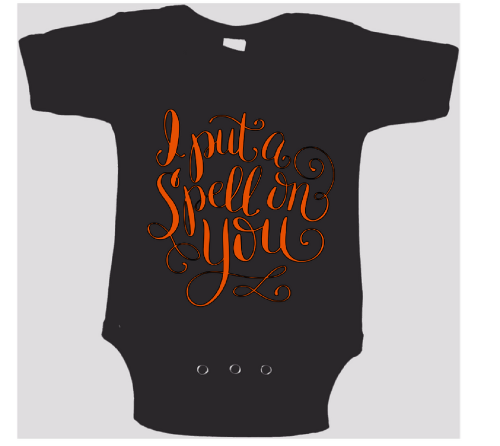 I Put a Spell on You Hocus Pocus Childrens Bodysuit Newborn 24 Months Horror Halloween