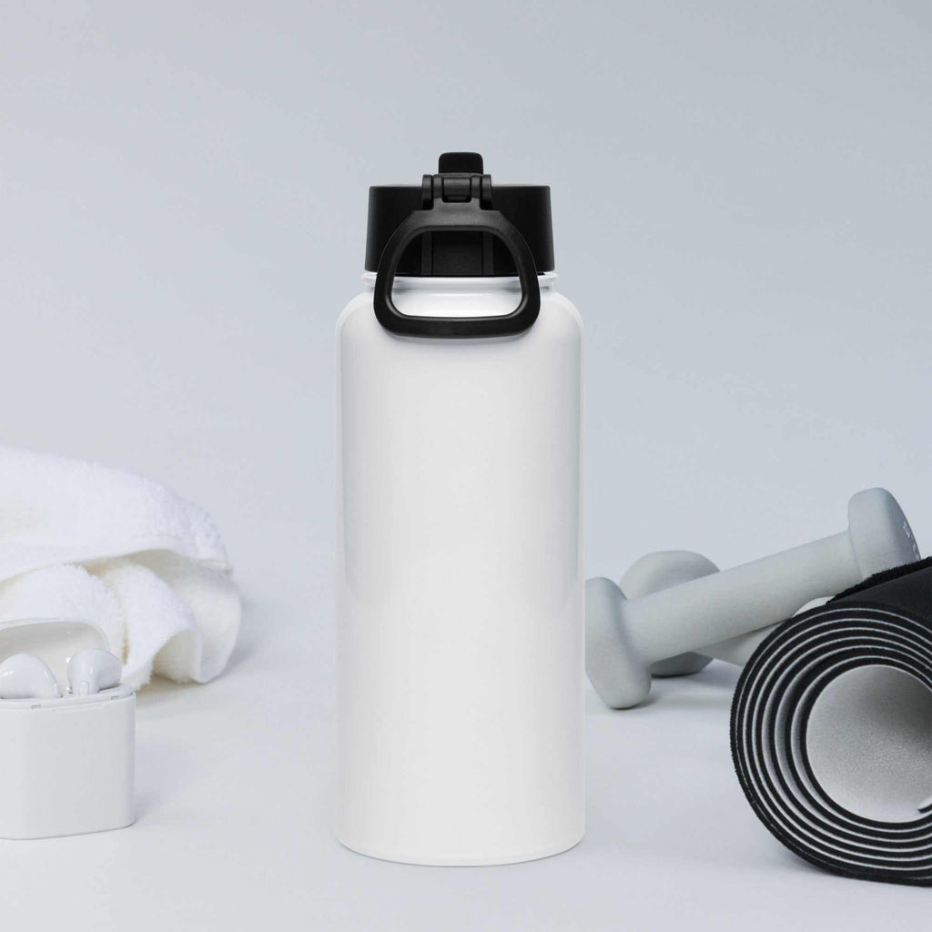 Stainless steel water bottle with a straw lid - L2N2
