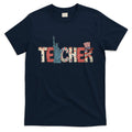 Teacher Life American Flag 4th Of July Usa Teacher Patriotic T-Shirt