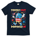 Tonsils Out Popsicles In Patriotic Usa Flag 4th Of July T-Shirt
