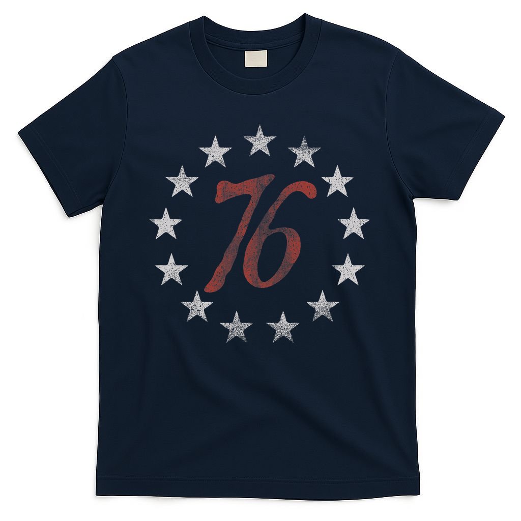 The Spirit 76 Vintage Retro 4th Of July Independence Day T-Shirt