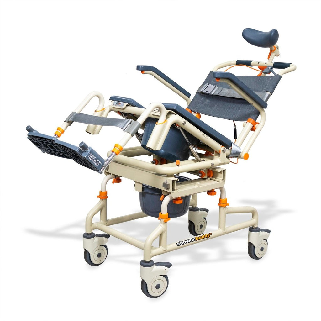 Tub Buddy Shower Chair Over the Bath with Tilt