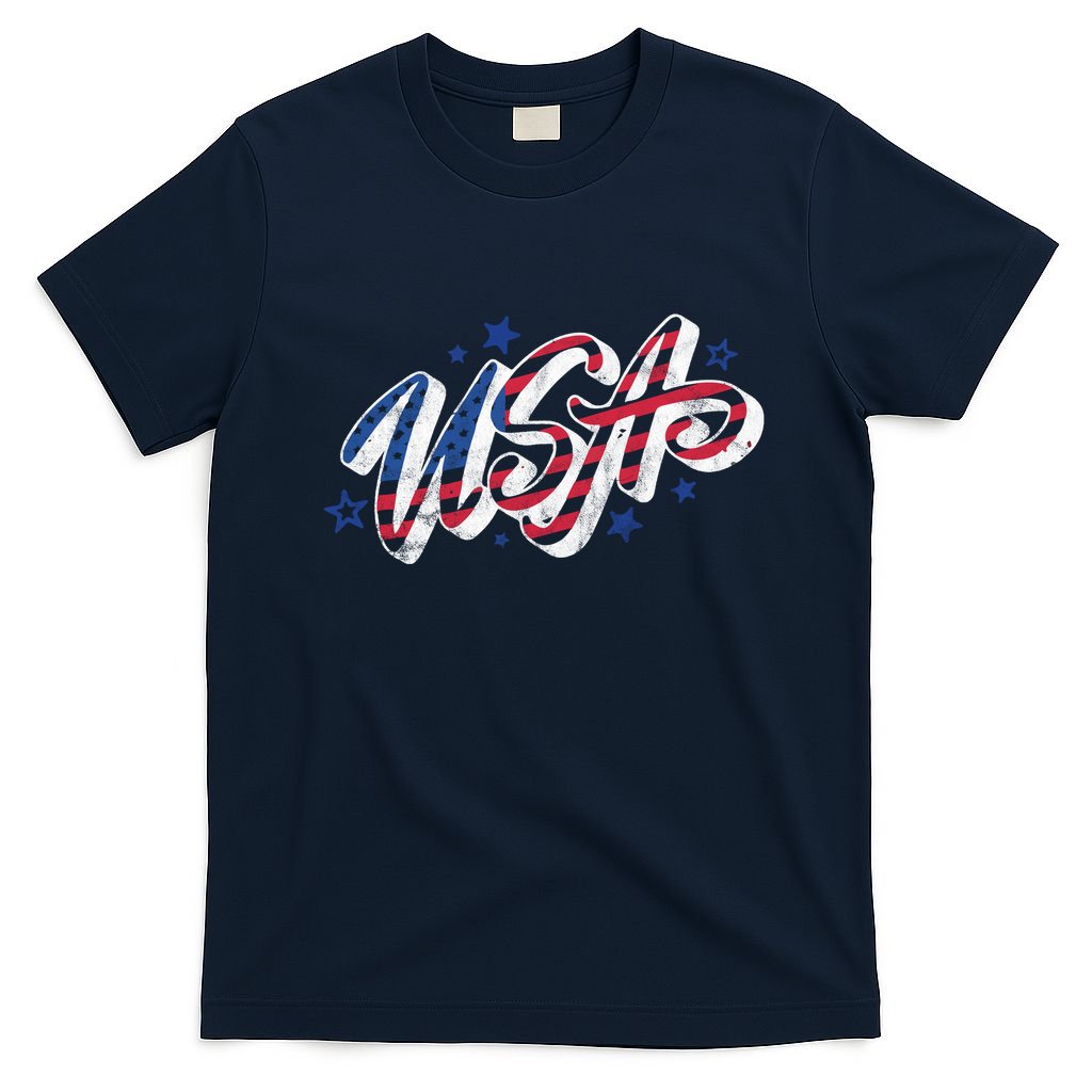 Usa 4th Of July Vintage Star T-Shirt