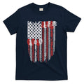 Usa American Flag Guitar Musician 4th Of July Guitarists T-Shirt