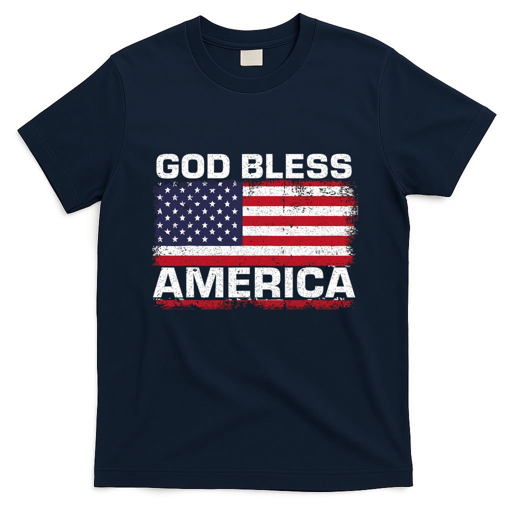 Usa Flag 4th Of July Patriotic God Bless America T-Shirt