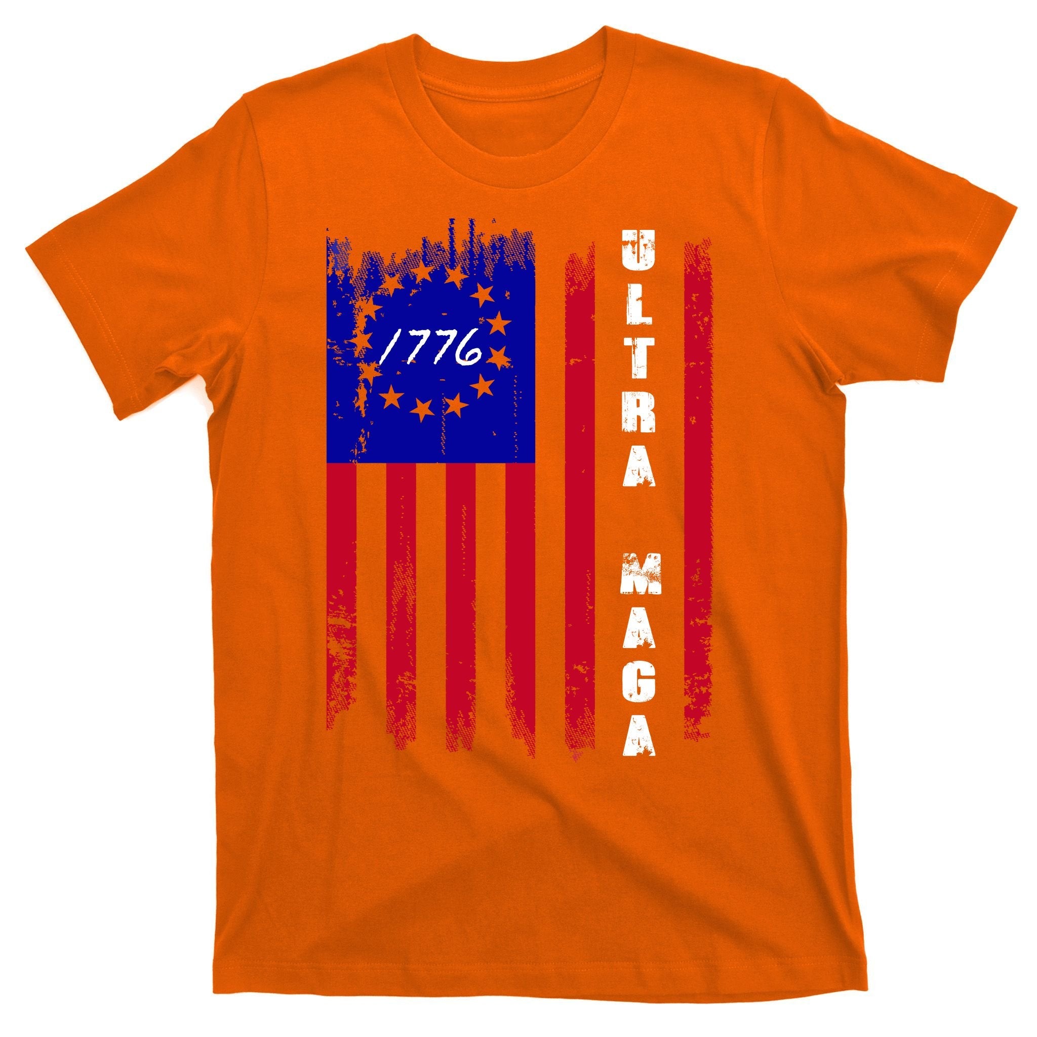 Ultra MAGA Betsy Ross USA Flag Trump 2024 Anti Biden T-Shirt