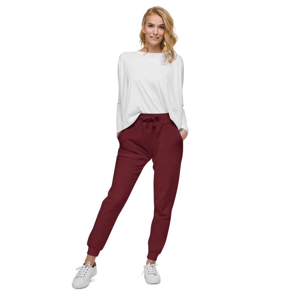 Maroon Fleece Sweatpants