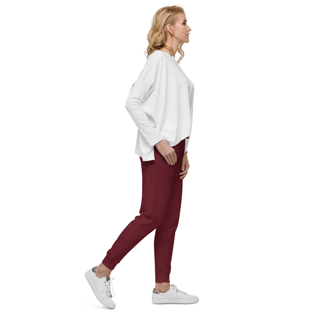 Maroon Fleece Sweatpants