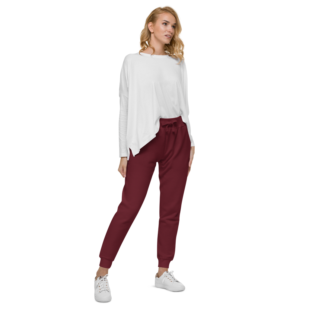 Maroon Fleece Sweatpants