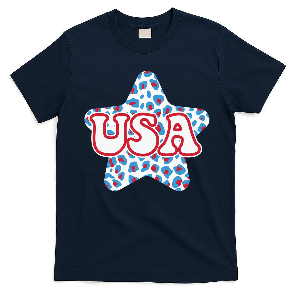 USA Star 4th Of July Festive Holiday T-Shirt