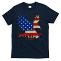 USA Bald Eagle Flag Drip 4th of July T-Shirt