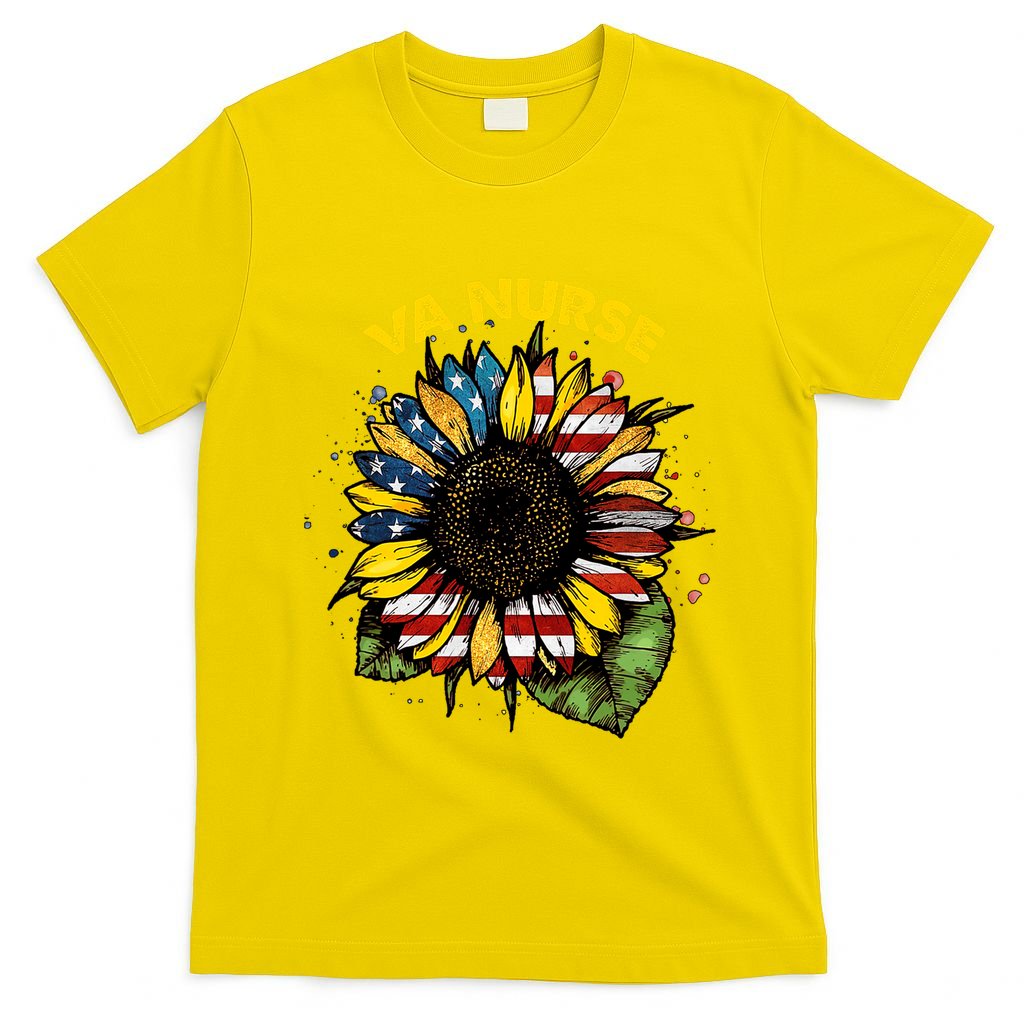 Vintage 4th Of July Va Nurse Patriotic Real American T-Shirt