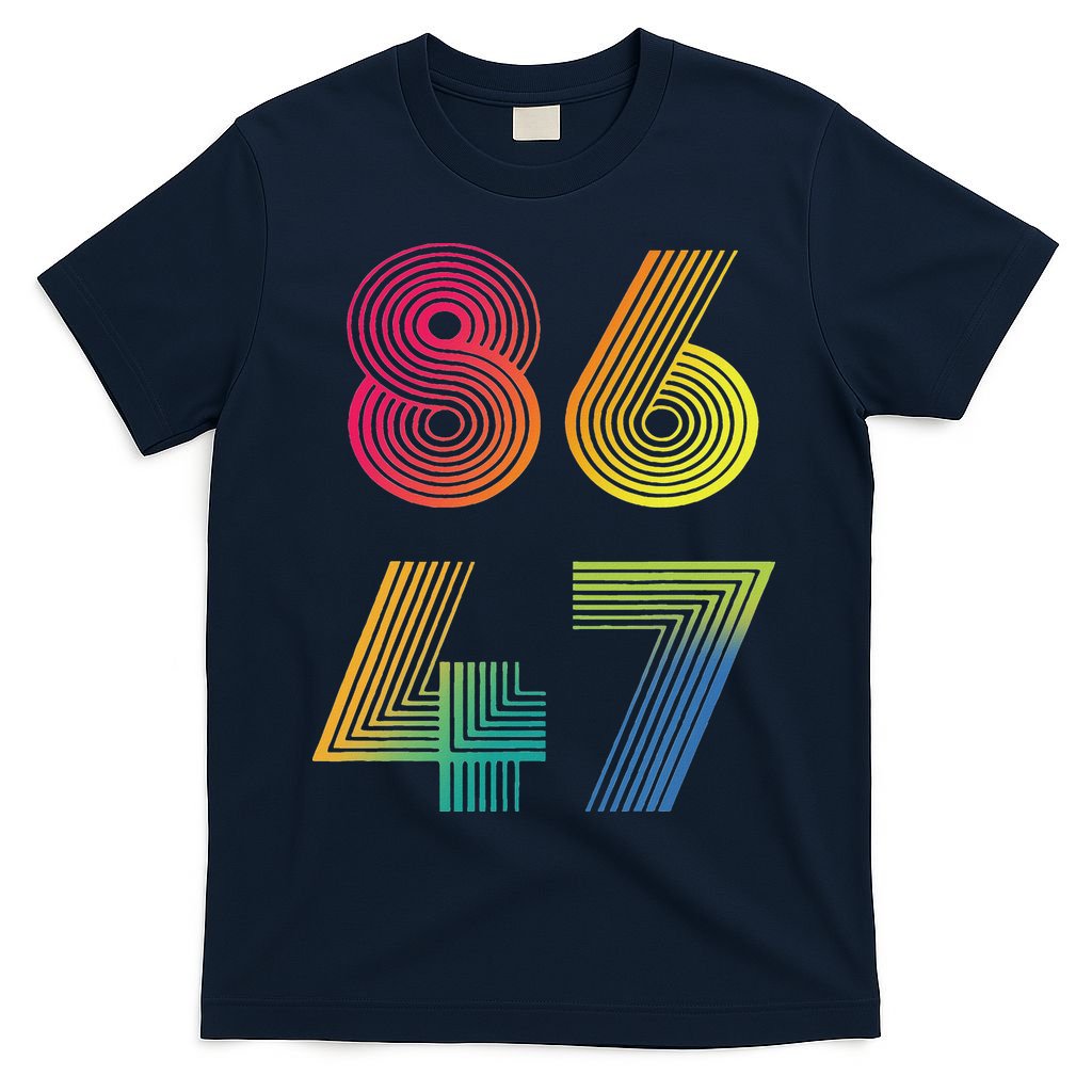 Vintage 86 47 Tie Dye Anti Trump 47 Anti Trump President T-Shirt