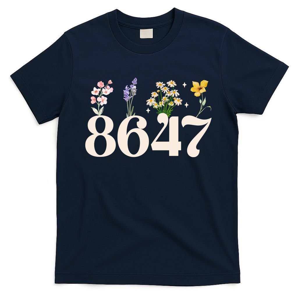 Vintage 86 47 Anti-Trump Flower President T-Shirt