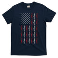 Vintage Submarine American Flag Funny 4th Of July T-Shirt