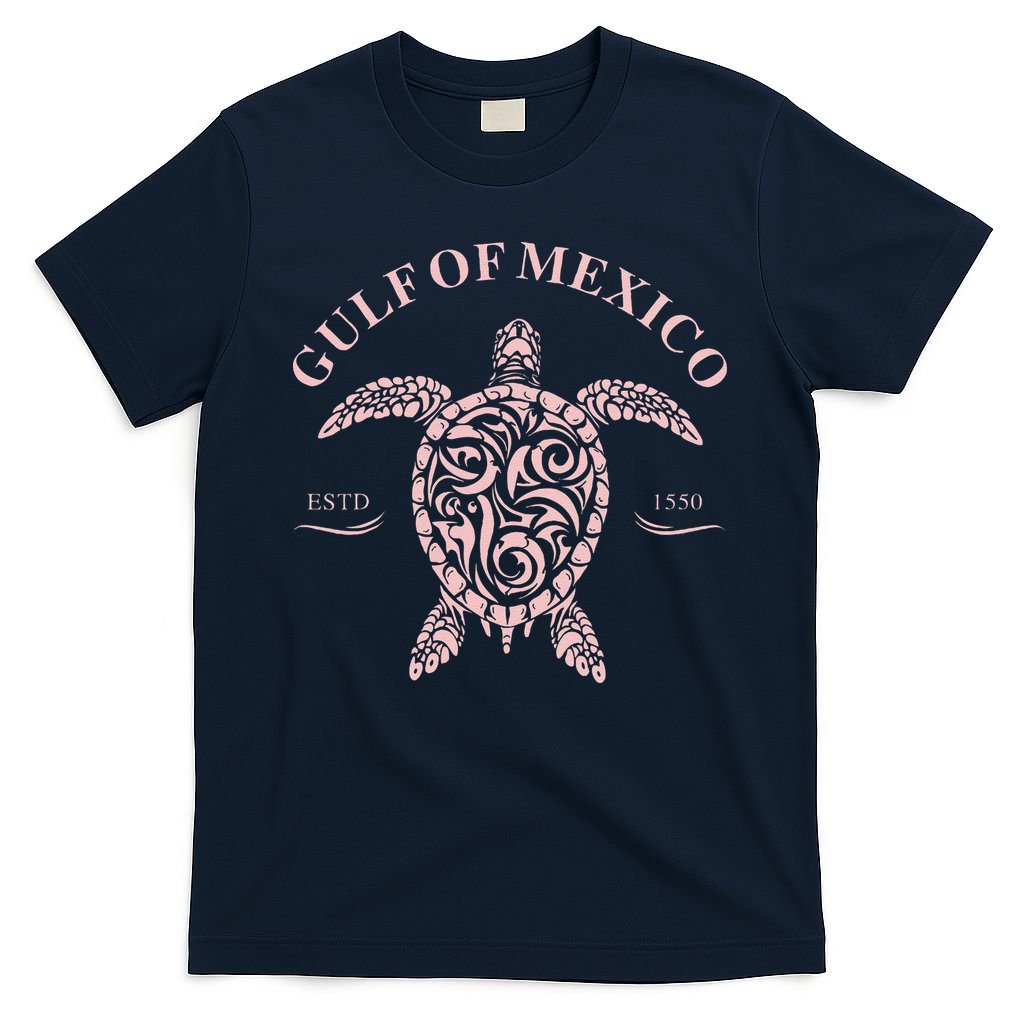 Vintage Sea Turtle Gulf of Mexico Est 1550 Anti Trump T-Shirt