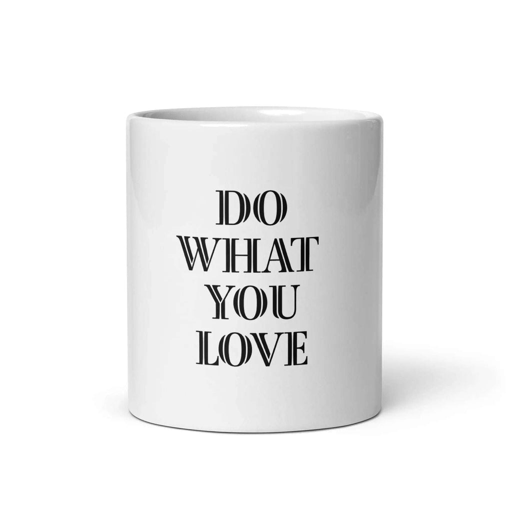 White Glossy Ceramic Mug - L2N2