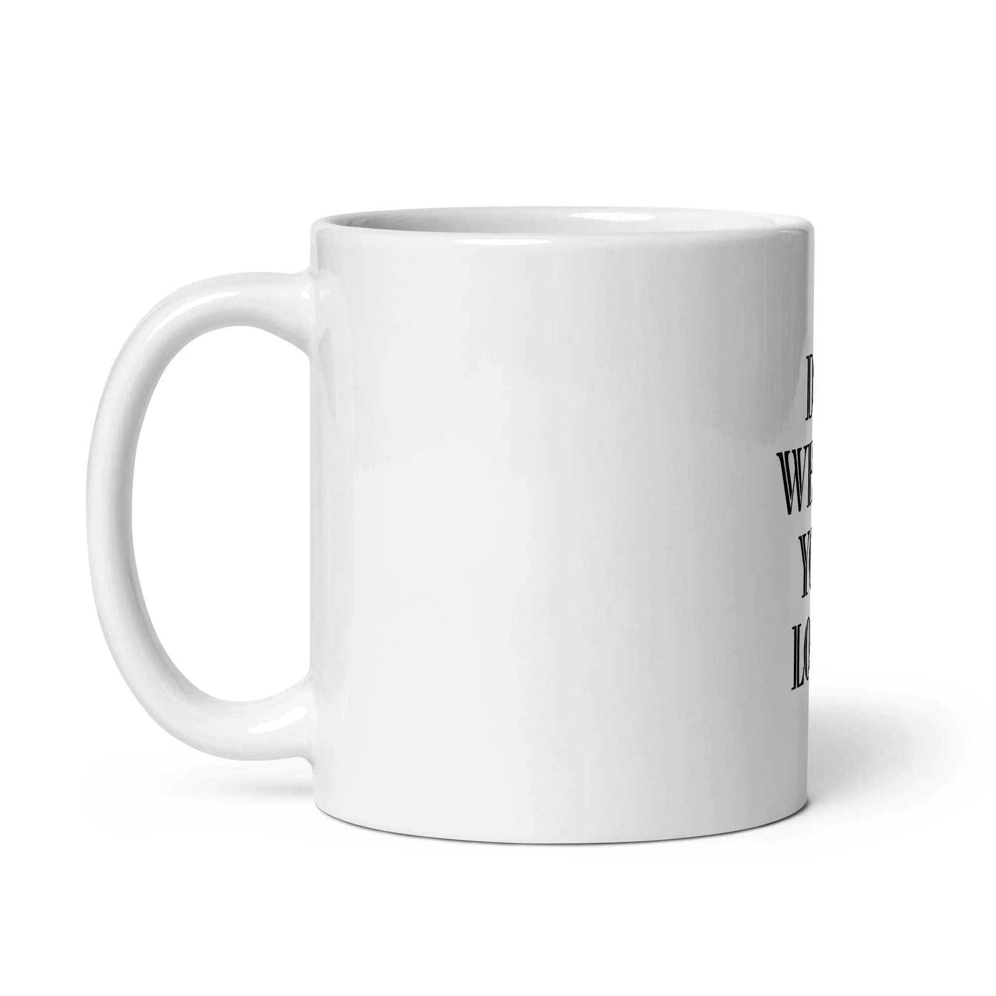 White Glossy Ceramic Mug - L2N2