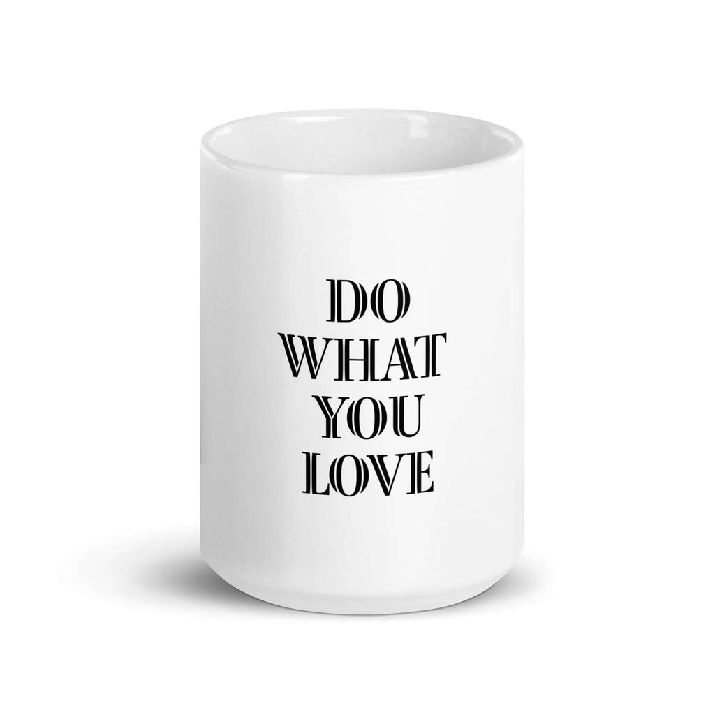 White Glossy Ceramic Mug - L2N2