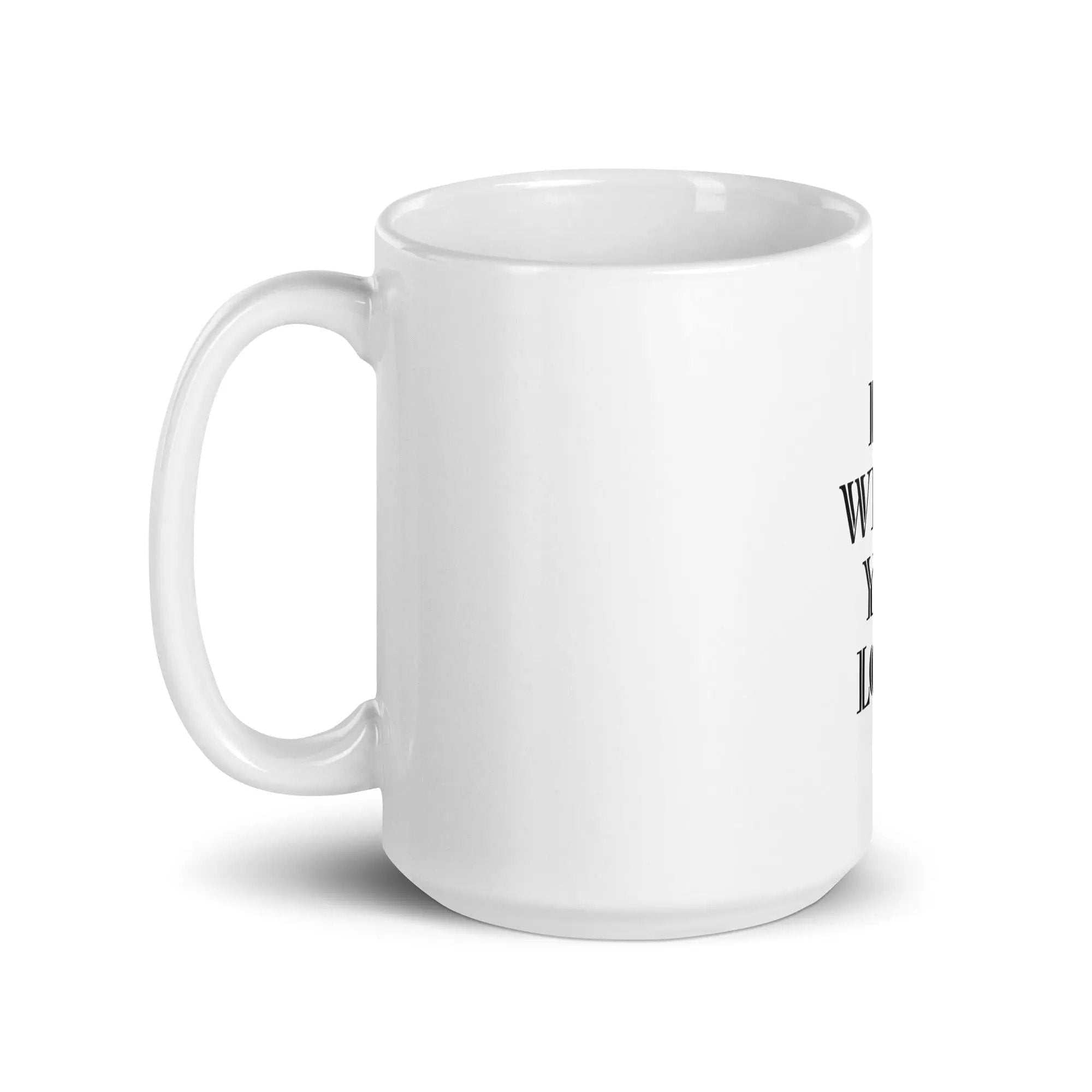 White Glossy Ceramic Mug - L2N2