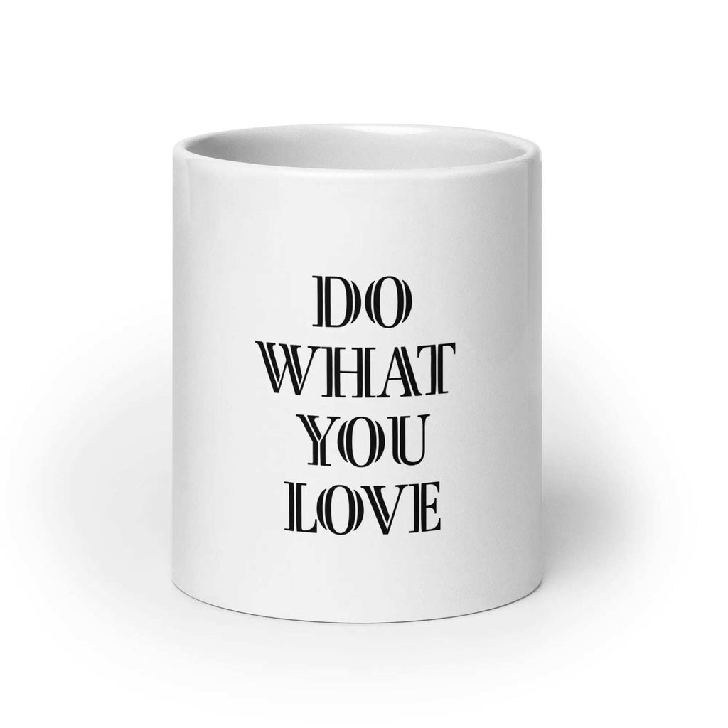 White Glossy Ceramic Mug - L2N2