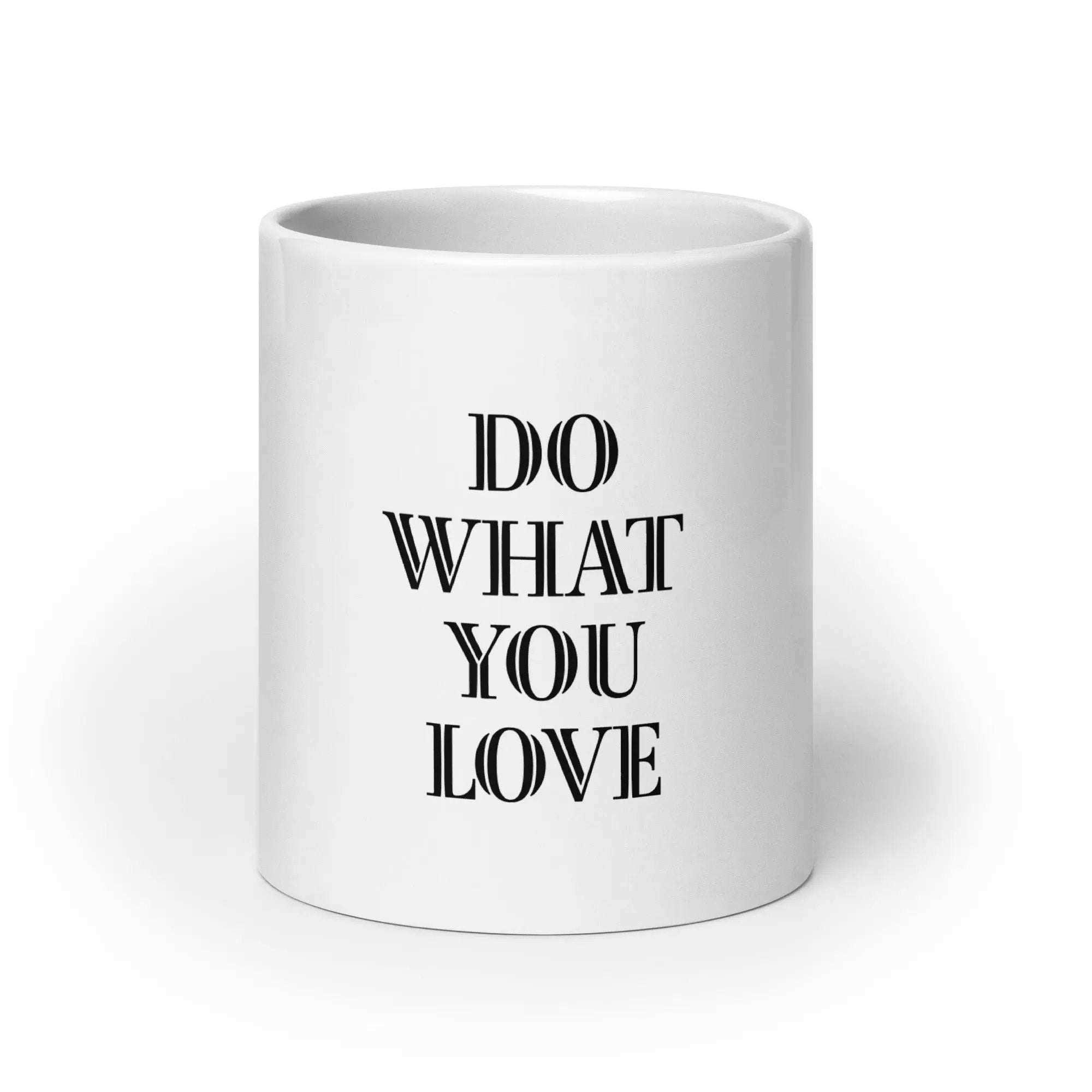 White Glossy Ceramic Mug - L2N2