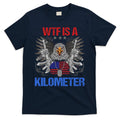 Wtf Is A Kilometer Eagle American Flag Usa 4th Of July T-Shirt