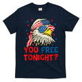 You Free Tonight Bald Eagle Mullet American Flag 4th Of July T-Shirt